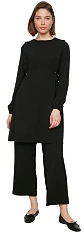 Trendyol Modest Damen Overalls Hemd, Black, One Size (2er Pack)
