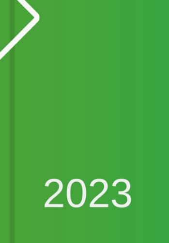 Tagesplaner 2023 DIN A5, Planer, Kalender und Tagebuch, 1 Tag - 1 Seite: Tageskalender 23 für 365 Tage, Platz für Termine, Todos, usw., für Freizeit und Business (grün)