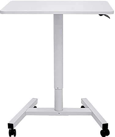 DUTIL Rednerpulte, Rednerpult, höhenverstellbares Laptop-Ständerpult, Stehpult, Rednerpult mit 4 Rollen, for Klassenzimmer, Konzert, Kirche (Color : White)