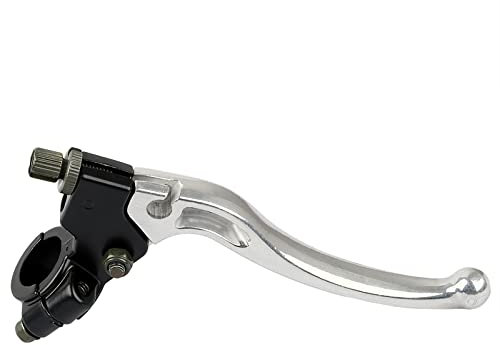 LOCOPOW 22mm 7/8 Pollici Leva Freno Frizione Anteriore Universale Sinistra per Moto 50cc 70cc 90cc 110cc 125cc Dirt Pit Bike Cilindro Frizione Idraulico