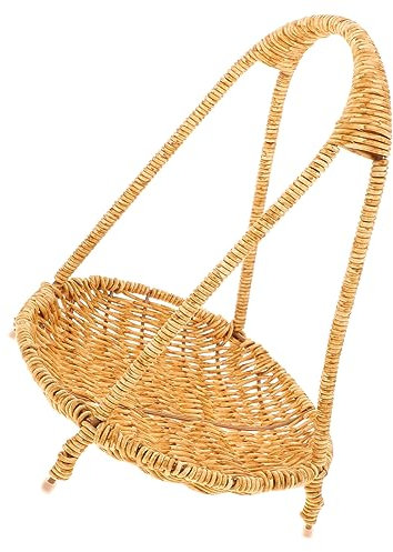 Veemoon Woven Storage Basket for Kitchen Handcrafted Fruit Basket Handle for Serving and Safe
