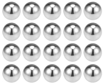 MACHSWON 12mm Stahlkugel, 304 Edelstahl, Kugellager, Präzisionskugeln G100, Ideal für verschiedene Branchen, 20 Stück