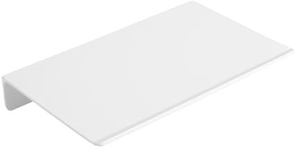JOOM White Metal Wall Floating Shelf - Small Bathroom Display Shelves for Storage (White, 8 in), JU001