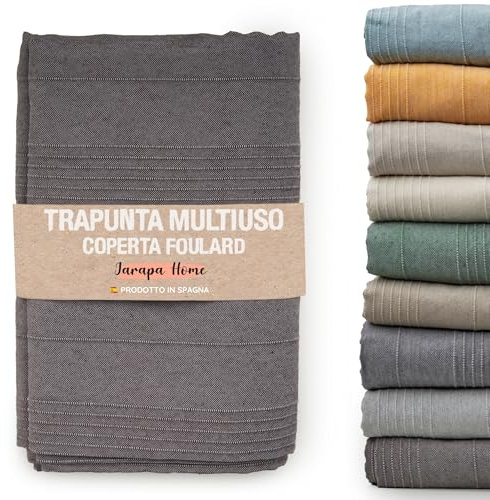 Colcha cama y colcha multiusos para sofás, colchas blancas. Plaid multiusos, cubre sofá, tejido resistente y de calidad, hecho en España. Colchas cama 150 modernas, 135, 90. (Café, 230 x 280 cm)