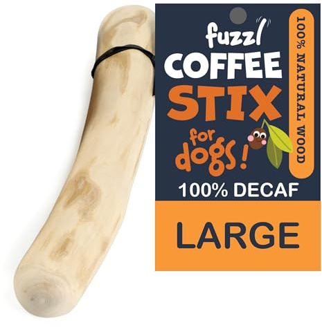 Fuzzl Coffee Stix storpack hund tuggleksak för stora hundar – naturliga tuggor tuffa hundleksaker hundben långvarig för aggressiva tuggare stark leksak för hundar hållbar