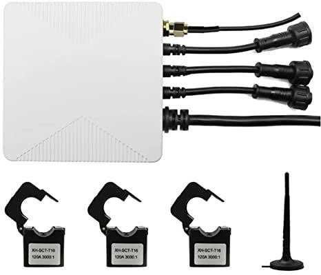 Sxmrmnx WiFi Energy KWH Meter Power Clamp Current Transformer Tuya Smart KWH Meter 3 Phase App Monitor and (200A)