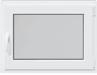 vidaXL Källarfönster RISOR 80x60 cm Tilt- och vridfönster DIN höger antracit