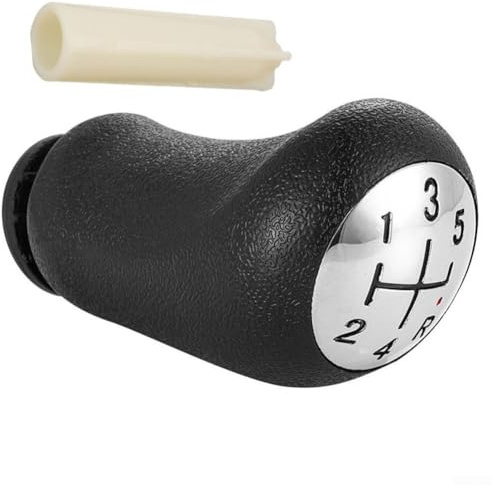 Oceanlend Pomo de palanca de cambios de coche, compatible con Renault Clio III para Clio 4 para Megane II para modelos Kangoo de 2002 a 2019
