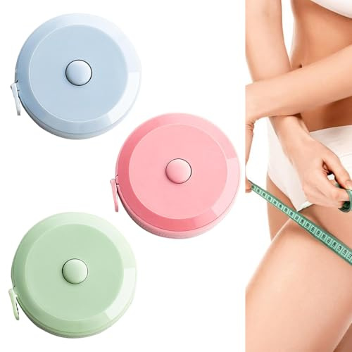 Cinta métrica de 3 unidades, costuras retráctiles, 2 m, cinta de doble cara, metros, cinta para medir longitud, coser, cortar, busto/cintura