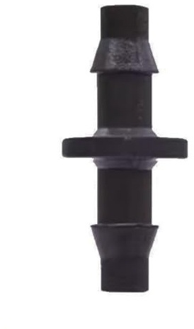 LUbrel PVC Pipe Fittings,15 Pcs Black Drip Irrigation Pipe Double Hook Nozzle Parts Connected To 4/7 Pipes, Garden Watering Irrigation System With Thorny Connectors
