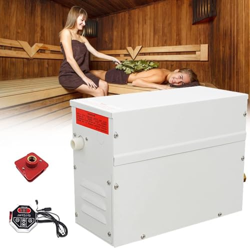 YZRDCXM Steam Showers Sauna Steam Generator with Programmable Controller,Steam Generator,3-8KW Digital Steam Generator for Home Spa & Hotel Sauna, Efficient Steam Room Heater(8KW)