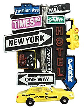 3D New York USA Kühlschrankmagnet Straßenschild Stil Tourist Souvenirs Aufkleber, Heim- & Küchendekoration USA Kühlschrankmagnet