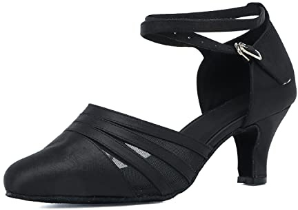 Syrads Scarpe da Ballo Latino da Donna Raso Scarpe da Ballo Salsa Tango Valzer da Sala