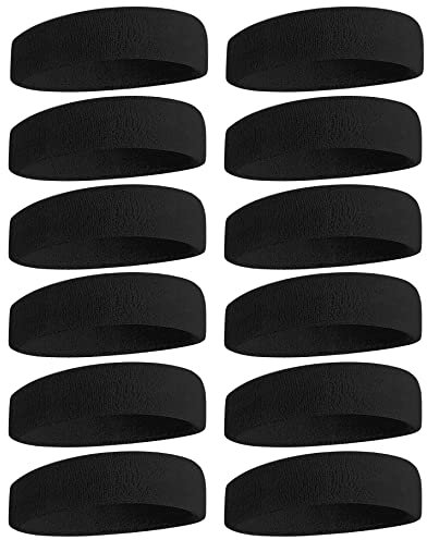Towel Headband Fashion Sweatbands Sports Headband Soft Organic Cotton Outdoor Head Sweat Band for Men & Women Yoga Exercise