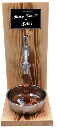 Bester Bruder der Welt - Eiserne Reserve - Geldhahn - Geldgeschenk Das lustige originellle Geschenk für Weihnachten - Geld verschenken