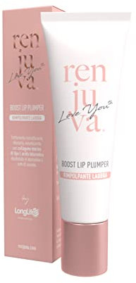 RENJUVA® Boost Lip Plumper by LongLife | Feuchtigkeitsspendende Lippenbalsam auf Kollagen und Hyaluronsäure, mit Kakaobutter und Sheabutter | Natürliche Herkunft, ohne Silikone, Parabene, Petrolate