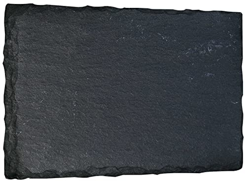 mtb more energy Schiefertafel Schiefer Schild Platte - 40 x 30 cm - rechteckig - DIY - zum selbst Beschriften oder Gravieren für Geschenke, Basteln, Haushalt, Garten