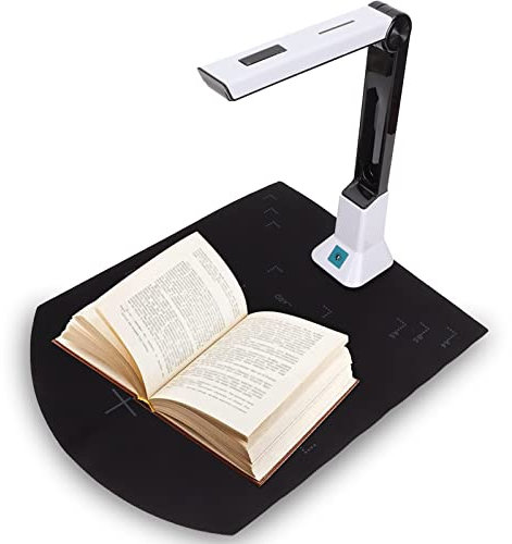 USB Document Camera, 800MP HD A4 Auto Focusing Document Camera & Book Scanner,Foldable Portable Files Notes Picture Camera Scanner,for ID Cards, Notes, Pictures, Photos, Magazines