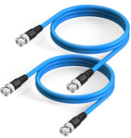 Superbat® 3G/6G/12G SDI Kabel 60cm 2 Stück Belden 1694A 75 Ohm BNC Stecker zu Stecker SDI-Videokabel für HD-Kamera CCTV-Monitor Videogeräte Unterstützt HD-SDI/3G-SDI/6G-SDI/12G-SDI/4K/8K