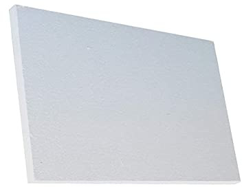 Pannello in Fibra di Ceramica - Resistente al Fuoco - Ignifugo, Resistente alle Alte Temperature, Pannello Isolante per Stufa A Legna, Camino, Forno, Fornace, Forno per Pizza,200 * 200 * 20mm