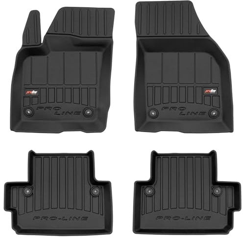 SMK Gummimatten auto fußmatten Satz passend für Volvo C30 2006-2012 Erleben Sie einen neuen Standard des Reisens mit rutschfesten auto fussmatten - Mehrjahres- auto teppiche für alle Straßenverhältnis