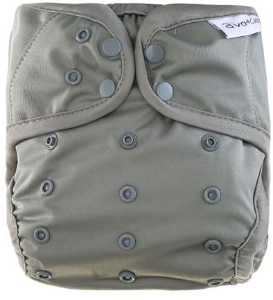 avo+cado Explorer One Size Stoffwindel-Überhose (Grau)