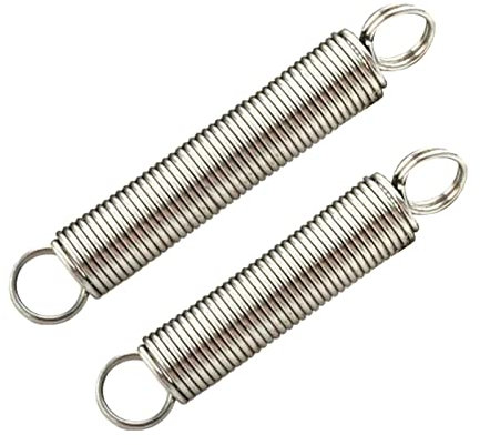 Zugfeder, Federstifte, Ersatzfedern, 5 Stück, Drahtdurchmesser 0,5 mm, Edelstahl-Zugfedern mit geschlossenem Ring, Außendurchmesser 3 mm, zylindrische spiralförmige Rückzugsfedern, Länge 15–120 mm, op