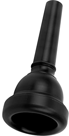 ABS Trombone Mouthpiece, Lightweight Avoid Carding with Convenient Detachable Nozzle for Beginners (Black)