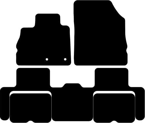 Kovvar Tapis de Sol Compatible avec Renault Scenic/Grand Scenic 4 2016-2024 Correspondant à la Version: avec tiroirs de Rangement | Qualité: Basic
