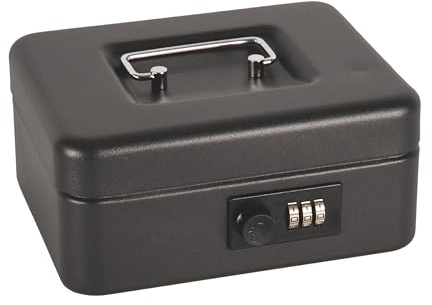 Cathedral Products 8 Inch Steel Cash Box with Combination Lock | Durable & Secure | Portable Design with Lift-Out Tray