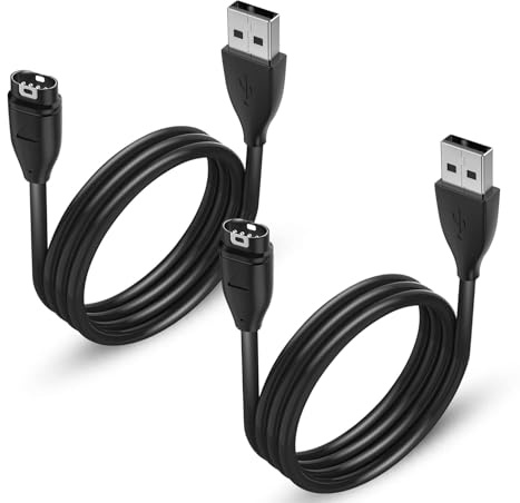 Chargeur pour Garmin Montre Forerunner 55 255 245 265 935 945 955 965, Fenix 6 6S 6X Pro 7 7S 7X 5 5S 5X, Approach S10 S40 S60,Vivoactive 3 4 4S, Vivomove 3 3S, Vivosport, Instinct, Chargeur Garmin