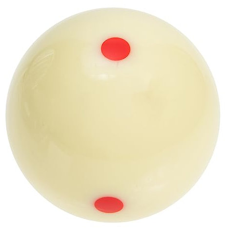 Gogogmee Standard Pool-Billard Cue Ball Mit Punkten Hochwertige Weiße Trainingskugel Widerstandsfähigem Polyesterharz Für Spieler Aller Niveaus