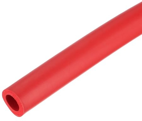 sourcing map Schaumstoffschlauch für Griffstütze, Rohrisolierung, 18 mm Innendurchmesser, 30 mm Außendurchmesser, 2 m Länge, Rot