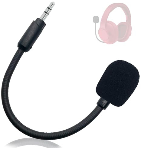SPTSSWET Microphone de Remplacement pour Logitech G233 G433 Casque Gaming Détachable Anti-Bruit Microphone Jack 3,5 mm, Noir