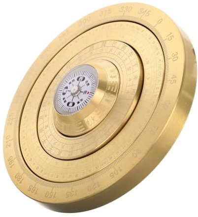 ifundom Portable Feng Shui Kompass Aus Kupfer Traditioneller Handheld Luo Pan Mit Bagua Design Für Positive Energie Und Dekorative Akzente Miniaturausführung Für Unterwegs