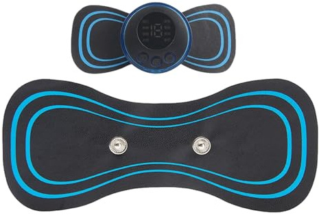 2PCS Masajeador De Cuello Eléctrico, 8 Modos Y 19 Intensidades Masajeador De Cuello Y Cervicales, EMS De Microcorriente Con Pantalla Digital Y Mando A Distancia Para Brazos, Cuellos, Espalda