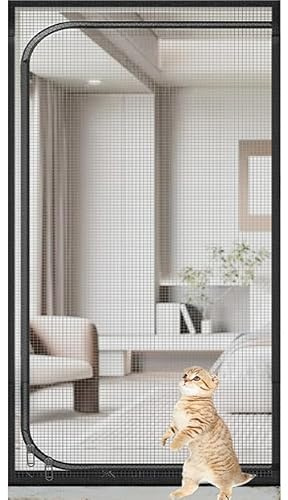 Xinyilau Puerta mosquitera for Mascotas, Puerta mosquitera for Gatos, Puerta de 120 cm x 220 cm, Resistente, Evita Que Perros y Gatos corran, Puerta mosquitera divisoria for Gatos.(120x220cm)