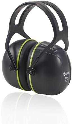 SATA Hearing Protection Ear Muffs, NRR 35 dB High Noise Reduction Ear Muffs, SNR 37dB Adjustable Safety Hearing Protector for Gun Shooters, Construction, Mowing