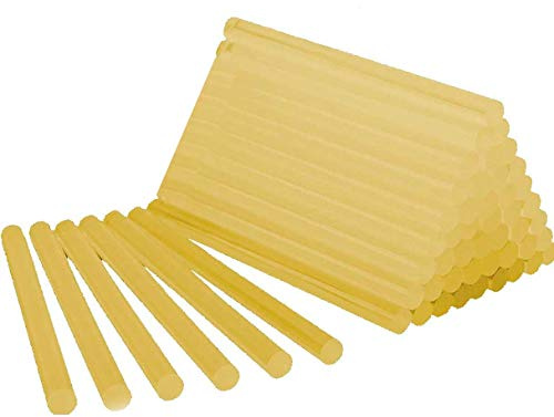 BOLSA 1 KG de COLA TERMOFUSIBLE AMARILLA - [MUY ADHESIVO] - 50 BARRAS de silicona para pistola caliente 11 x 200 MM - (Made in SPAIN)