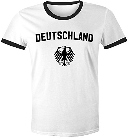 MoonWorks WM Shirt 2018 Fußball Deutschland Adler Wappen Herren Retro