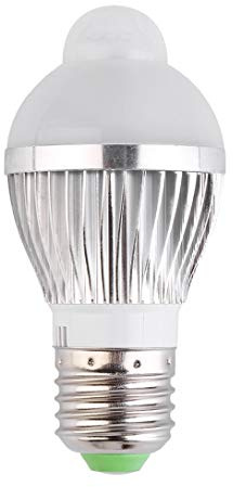 Swiftswan Ampoule LED à détecteur de mouvement infrarouge PIR E27 3 W