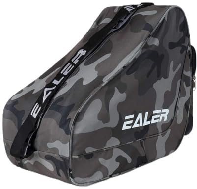EALER Robuste Eishockey-Tragetasche, Verstellbarer Schultergurt, Camouflage-Esche