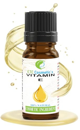 Vitamine E naturelle pure - Sérum de 10 ml | Utilisation dans les formulations anti-âge, les produits pour le bain et les cheveux, les lotions pour le visage et le corps, les rouges à lèvres.