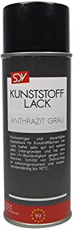 SDV Chemie Kunststofflack Spray anthrazit grau matt 1x 400ml Stoßstangenlack Kunststoff Farbe