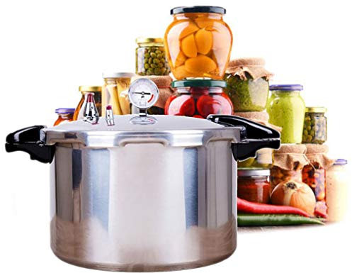15 Litre schnellkochtopf Pressure Cooker canner & Alle amerikanischen Druckdosen zum Einmachen & Wasserbad-Einkocher|Druckmesser & Druckregler | drucktopf Druckablass 10Psi/+|- 5%