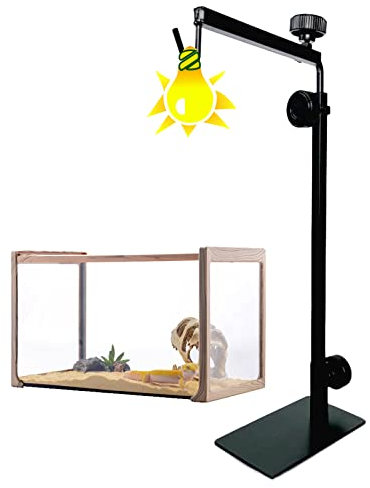 ATB-GIFT Reptilien-Lampenst?nder, Verstellbare H?he Lampenst?nder, Reptilienlampenst?nder f¨¹r Reptilien, Schildkr?ten, Tausendf¨¹?ler, Spinne(GR?SSE:kleine)