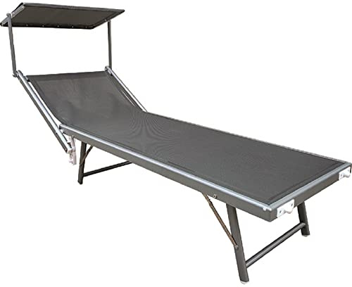 Vigor Solsäng Lusy antracit, 183x72x90 cm
