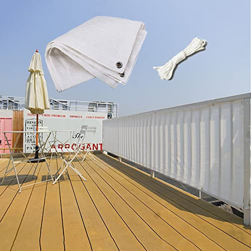 Filet D'ombrage Pour Pergola,Blanc,Toile D'ombrage Pour Plantes Serre Jardin,Filet Protection Solaire À 80%,Voile D'ombrage,Avec Œillets,Pour Clôture Carport Terrasse Balcon,White-10x10m(32.8*32.8ft)