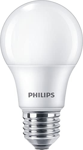 Philips LED Frosted A60 Light Bulb 3 Pack [Warm White 2700K - E27 Edison Screw] 40W, Non Dimmable. for Home Indoor Lighting, Value Range