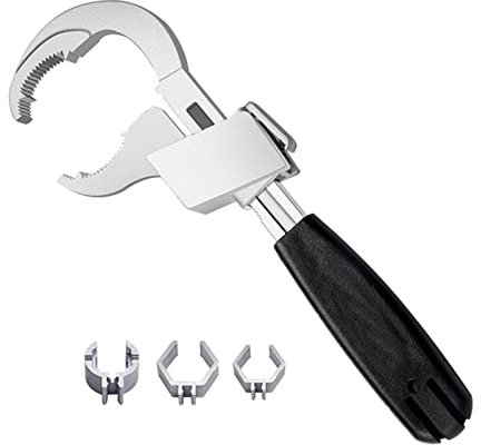 AVFORA Chiave Inglese Universale Regolabile Chiave a Tubo Chiave Multifunzionale for Bagno lavello Tubo dell'Acqua 80 mm Grande Apertura Chiave Chiave 1 Set di Chiavi